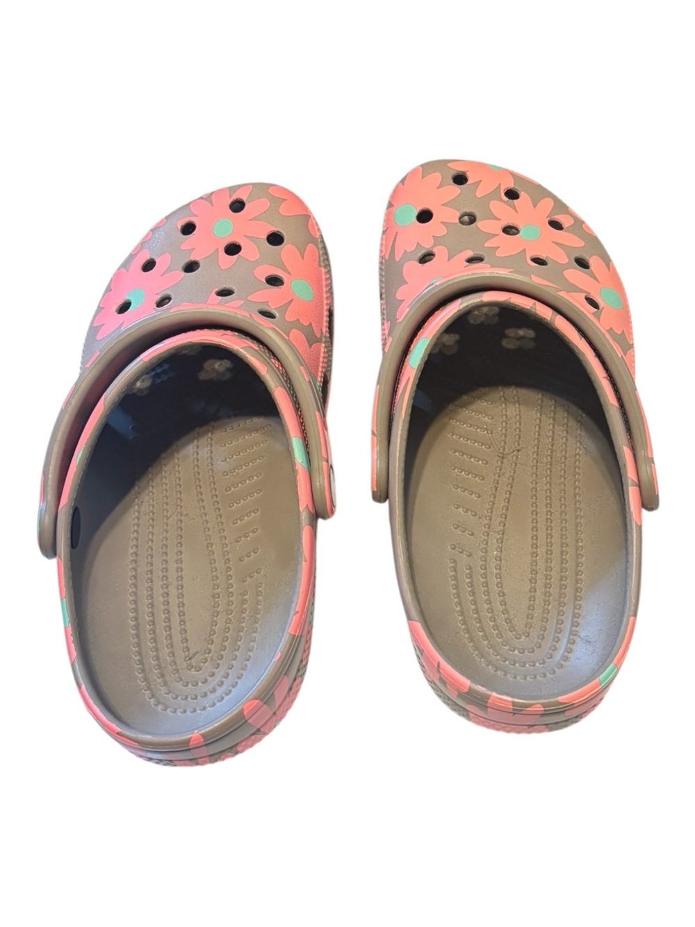 CROCS Classic Retro Resort Floral Clogs - Size 8 - like new - Picture 2 of 5